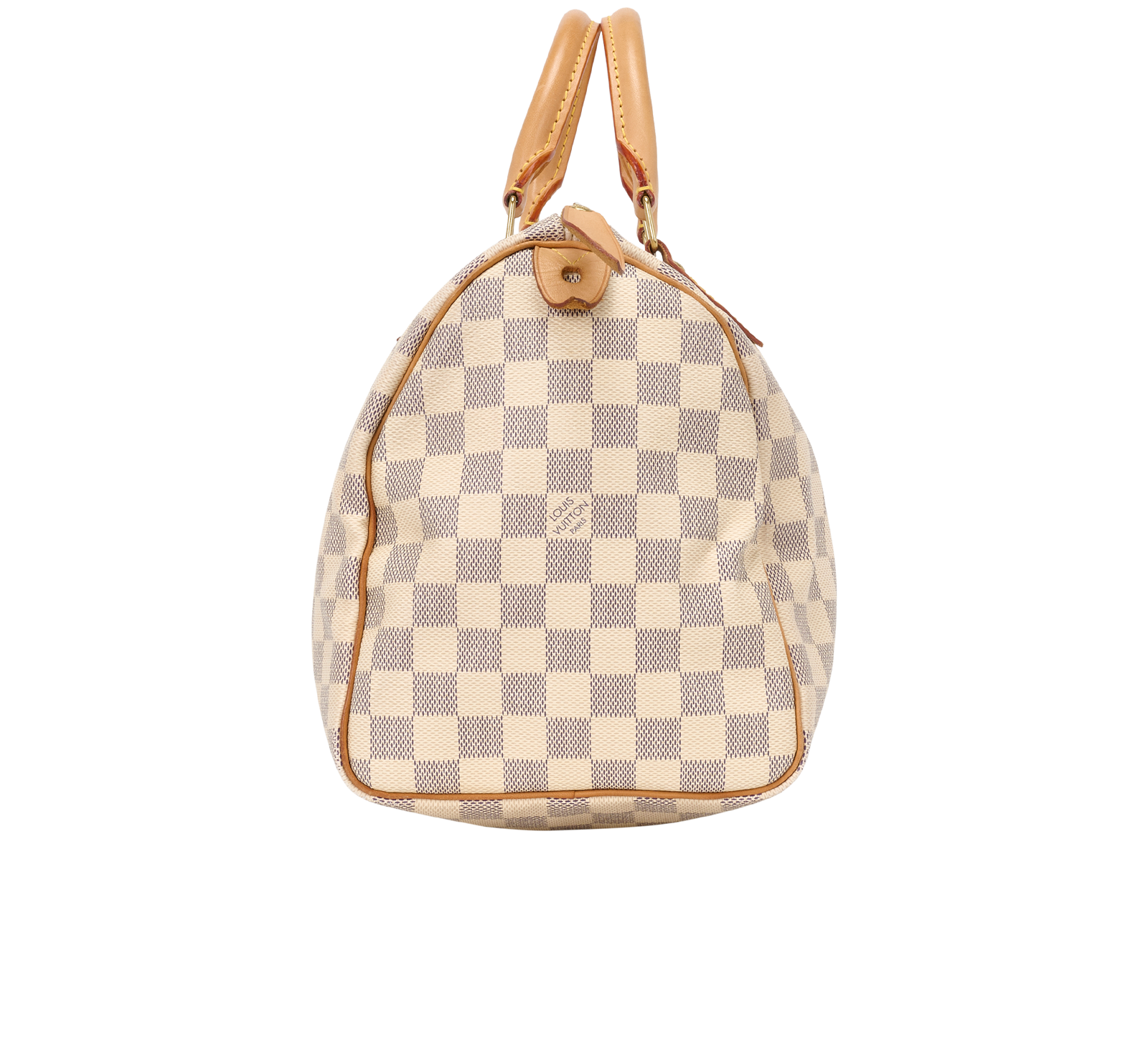 Speedy  30, &pound;795, Handbags, Blue/Cream, Canvas, Bottom view